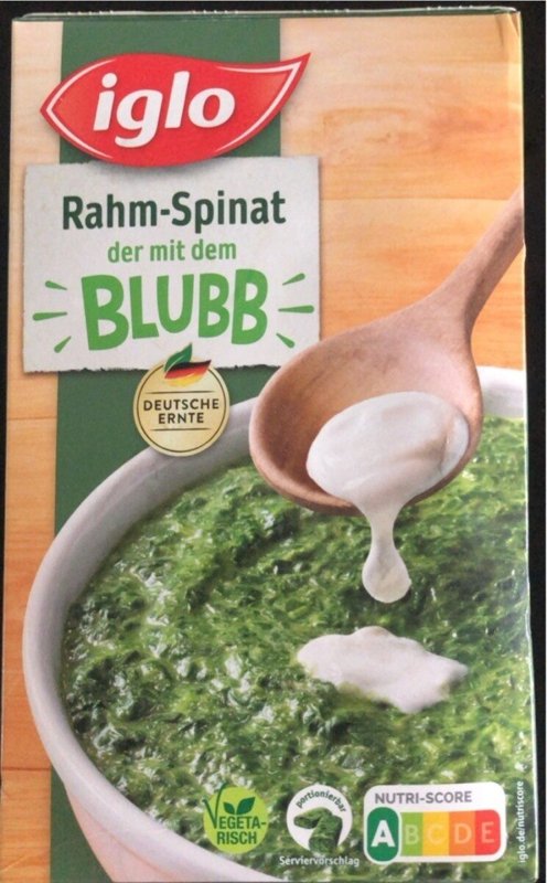 Iglo Rahm-Spinat 600g